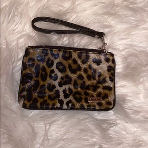 Express Leopard Print Wristlet